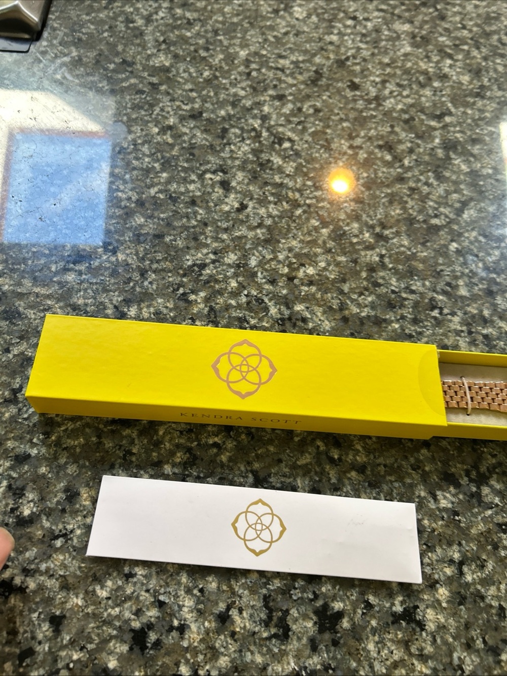 Kendra Scott Alex 5 Link Rose Gold Stainless Steel Apple Watch Band Women NEW - Picture 5 of 7